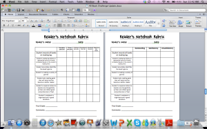 I have a couple of different rubrics in this file. Adapted from Beth Newingham's rubrics and adapted for my liking and grading system. Similar to my writing rubrics and oral presentation criteria charts. 