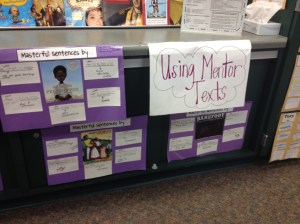 Used mentor texts during our slavery unit to identify quality sentences, then analyzed each of them.  